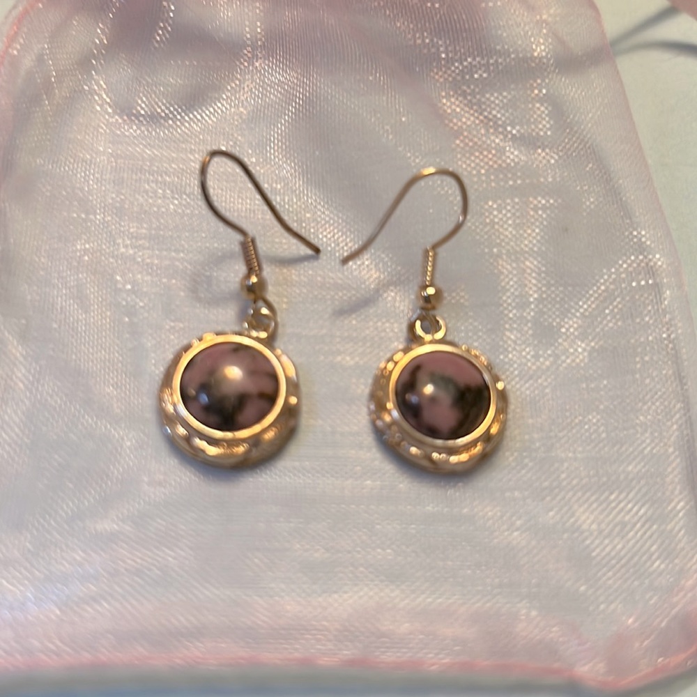 Beautiful Rhodonite Earrings
